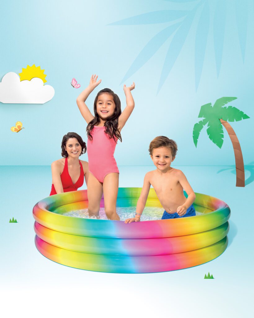 Rainbow Ombre Pool, Shelf Box 147×33 cm – Intex 58439 thumbnail 2