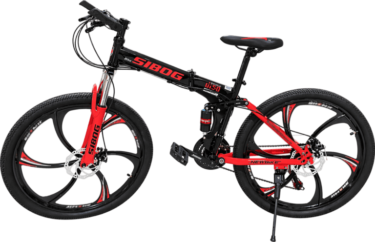 Bicikletë e palosshme 26″ – Zezë/Kuqe